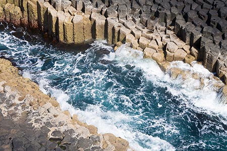 Basalt columns on the island of Staffa